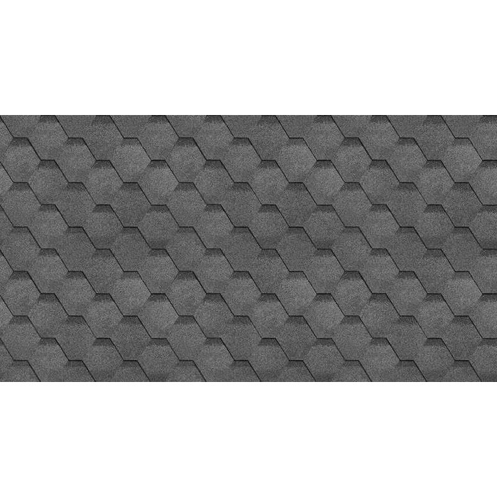 Гибкая черепица однослойная Технониколь Шинглас Финская Соната Серый